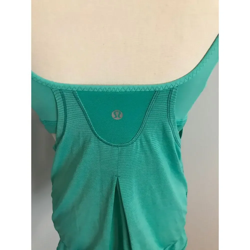 Lululemon Run Times Tank 8 Heathered Bali Breeze Workout Top
